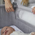 Shnuggle Air Lite Bedside Crib with Mattress- Grey